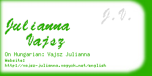 julianna vajsz business card